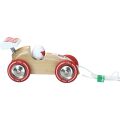 Vilac Pulling natural racing car with red wing